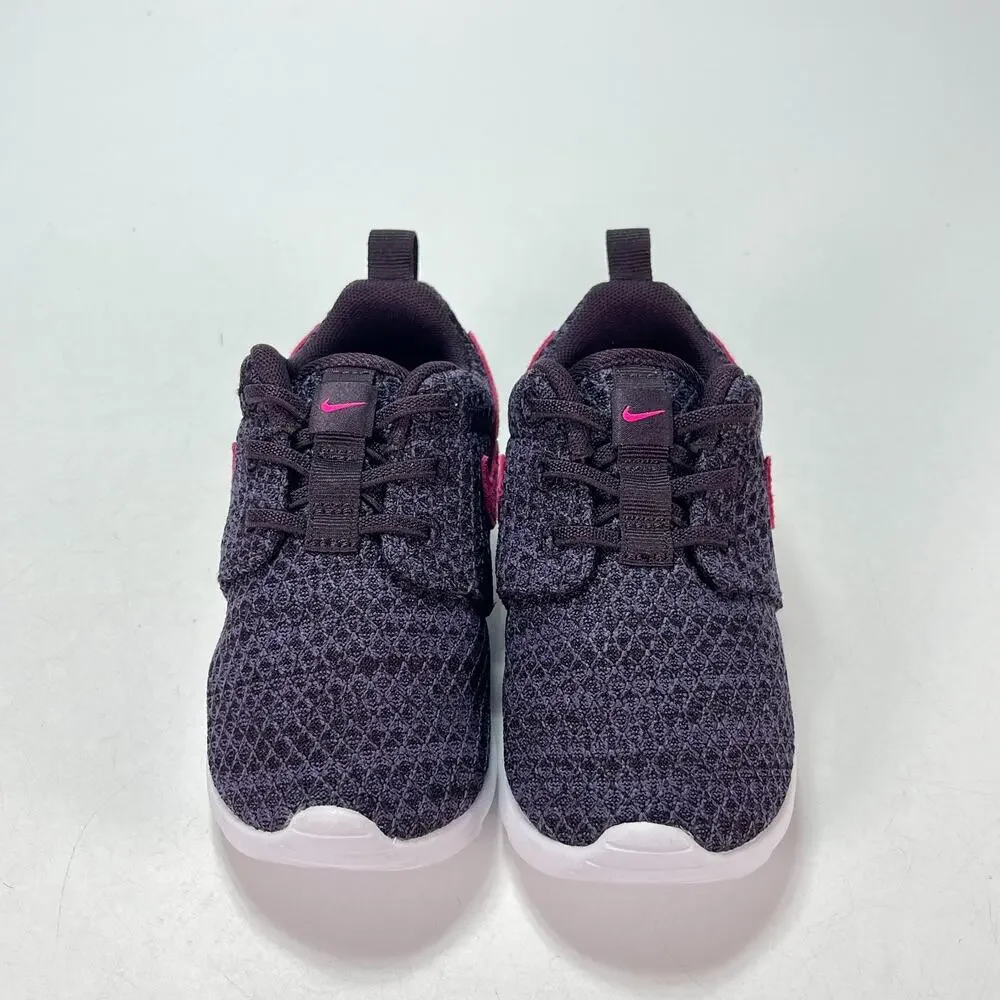 Nike Roshe One Port Wine Pink Prime Lightweight Sneakers 749425-616 Kids Size 8C